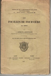livre Les fouilles de Fourvière en 1912